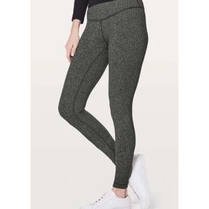 Ivivva by Lululemon Grey Herringbone Leggings